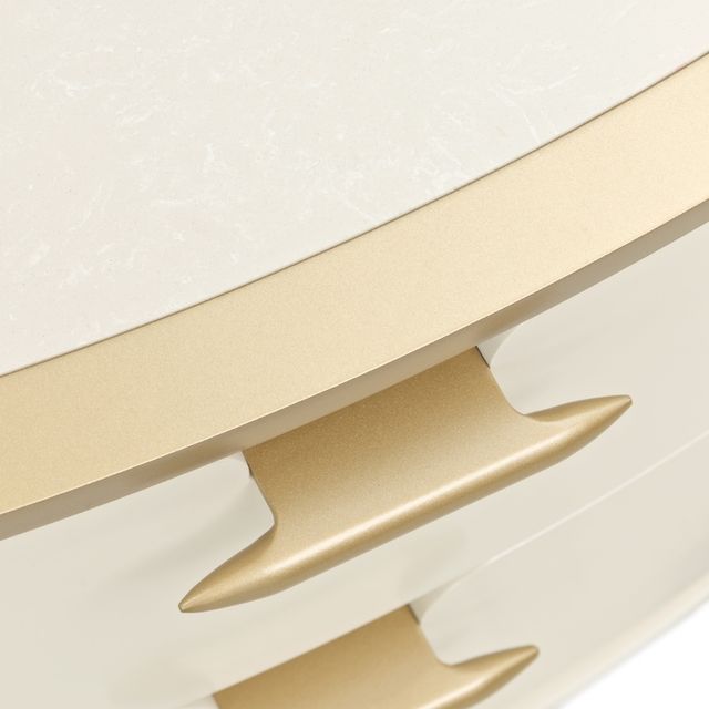 Michael Amini® La Terrazza Creamy Pearl Large Nightstand-4