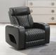 ACME Furniture Taddeo Dark Gray Power Recliner with Power Headrest-1