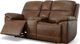 Flexsteel® Jackson Whiskey Power Reclining Loveseat with Console and Power Headrests-4