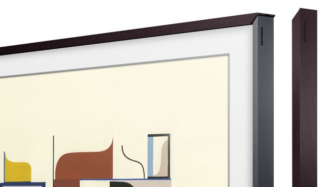 Samsung The Frame 43" Brown Customizable Bezel-1