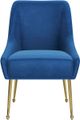 Zuo® Modern Madelaine Gold/Navy Blue Dining Chair-1