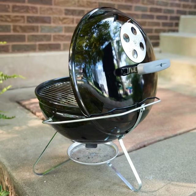 Weber® Smokey Joe® 14" Black Portable Charcoal Grill-3