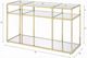 ACME Furniture Uchenna Glass Top Sofa Table with Gold Base-2