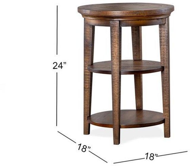 Magnussen Home® Bay Creek Toasted Nutmeg Accent End Table-1