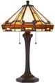 Cal® Lighting & Accessories Tiffany Dark Bronze/Yellow Table Lamp-0