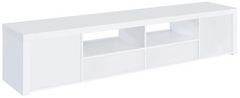 Coaster® Jude White High Gloss 79" TV Stand
