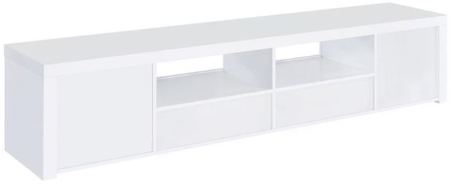 Coaster® Jude Glossy White 79" TV Stand-0