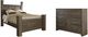Signature Design by Ashley® Juararo 2-Piece Dark Brown Queen Poster Bed Set-0