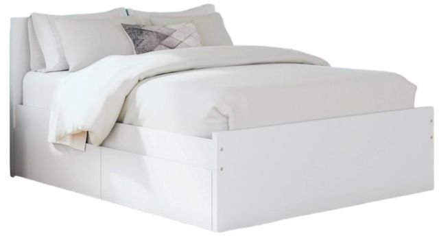 Signature Design by Ashley® Onita White 84" King Panel Platform Bed with Storage-0