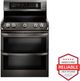 LG 29.94" Black Stainless Steel Free Standing Double Electric Range-1