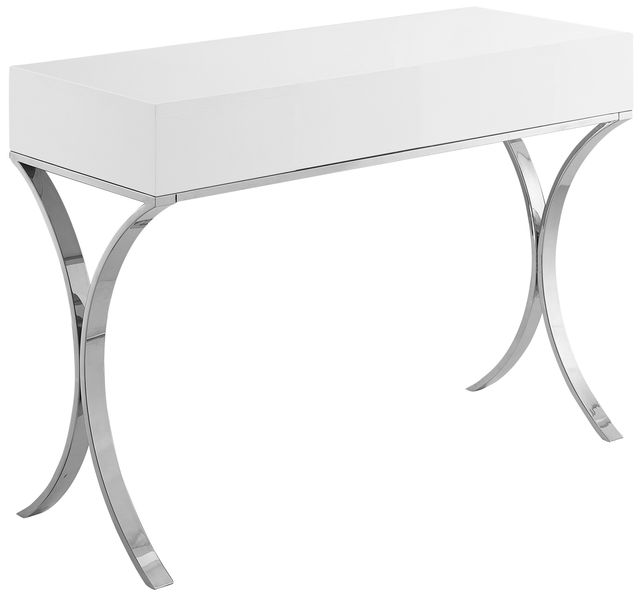 Meridian Furniture Monroe White Lacquer Vanity-1