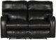 Catnapper® Angelo Black Leather Power Lay Flat Reclining Loveseat with Power Adjustable Headrest-1