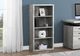 Monarch Specialties Inc. Grey Reclaimed Wood 48" Bookcase-3