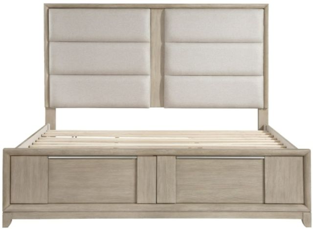 Homelegance® McKewen Light Gray Queen Storage Platform Bed-2