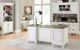 Martin Furniture Hartford Linen White Double Pedestal Desk-3