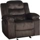 New Classic® Home Furnishings Willow Brown Manual Glider Recliner-0