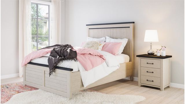 Jofran Inc. Madison County Vintage White Panel Bed-3