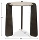 Uttermost® Talud Brown/Gray/White Side Table with Dark Bronze Legs-1