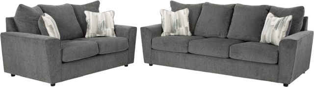 Signature Design by Ashley® Stairatt 2-Piece Gravel Sofa and Loveseat-0