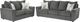 Signature Design by Ashley® Stairatt 2-Piece Gravel Sofa and Loveseat-0