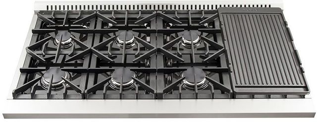 FORNO® Galiano 48" Stainless Steel Pro Style Dual Fuel Range-3
