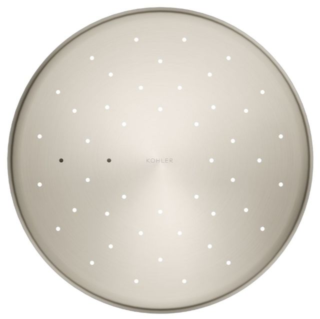 KOHLER® Statement® Vibrant Brushed Nickel 1.75 GPM Open Rain Iconic Round 9" Single-Function Rainhead-4