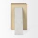 Mercana Alec White Marble Pyramid Bookends -1