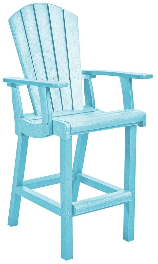 C R Plastics Generation Line Aqua Classic Pub Arm Chair-0