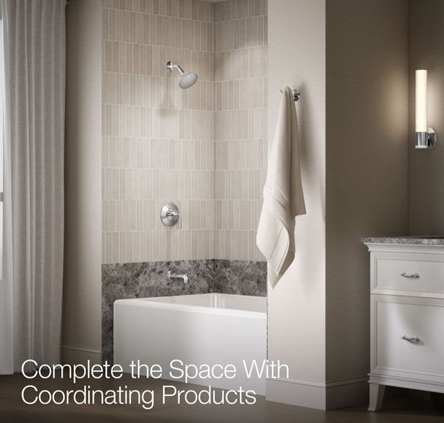 KOHLER® Tone™ Rite-Temp® Polished Chrome 1.75 GPM Bath and Shower Trim Kit-3