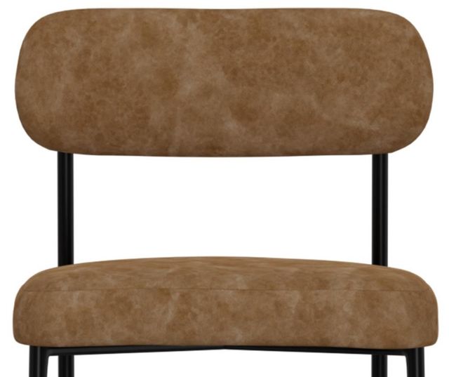 International Furniture Direct Seating Black/Cognac Counter Stool-4