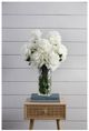 A & B Home Cream/Green Faux Fabric Peony Stem-5