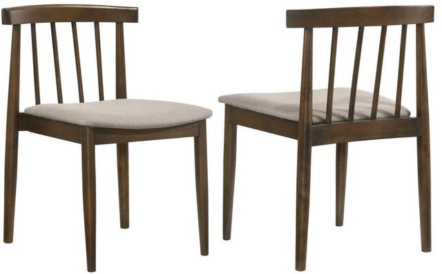 Coaster® Cullen 2-Piece Walnut/Wheat Dining Side Chair Set-0