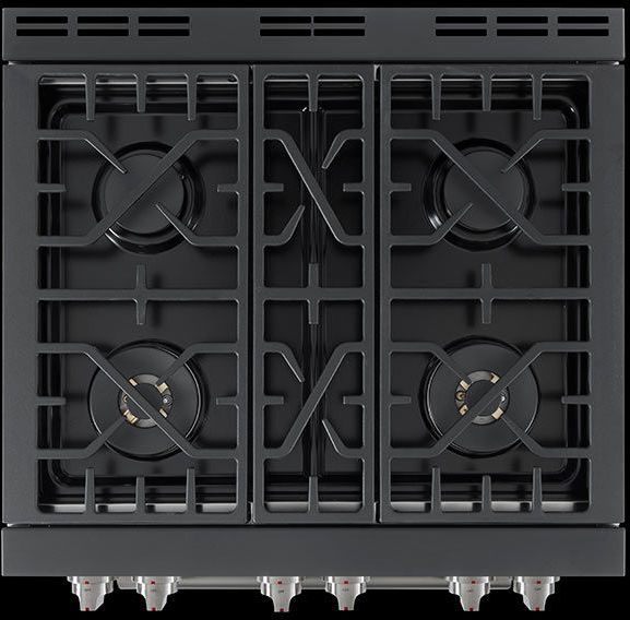 Forza™ 30" Stainless Steel Pro Style Natural Gas Range-2