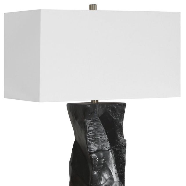 Uttermost® Altaria Satin Black Table Lamp-4