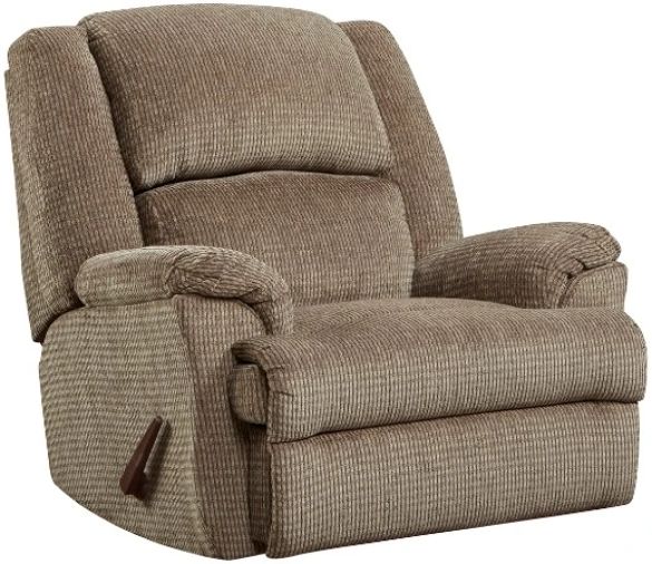 American Wholesale Furniture Denali Mocha Rocker Manual Recliner-0