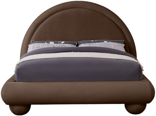 Meridian Furniture Madrid Brown Queen Upholstered Panel Bed-1