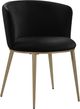 Meridian Furniture Skylar Black/Gold Velvet Dining Chair-0