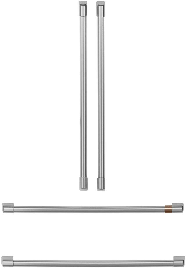 Café™ 4-Piece Brushed Stainless Refrigeration Handle Kit-0