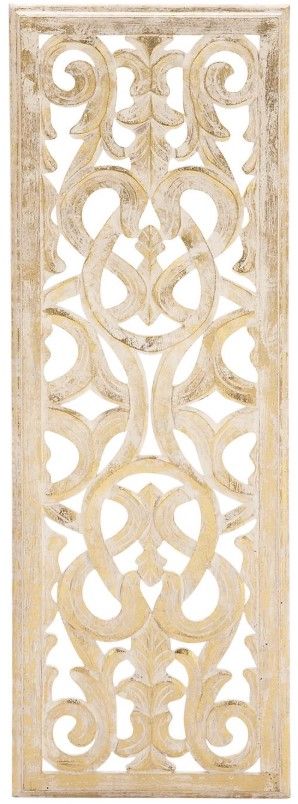 Deco Marche Scroll Gold 36" Wall Art Panel-0