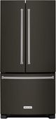 KitchenAid® 33 in. 22.1 Cu. Ft. Black Stainless Steel with PrintShield™ Finish French Door Refrigerator-0