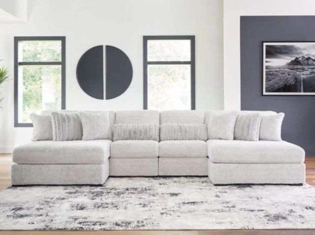 Signature Design by Ashley® Cuddle Plush 4-Piece Arctic Modular Sectional and Chaise-2
