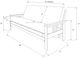 Kodiak Furniture Monterey Barbados Full Futon Frame with Storage-2