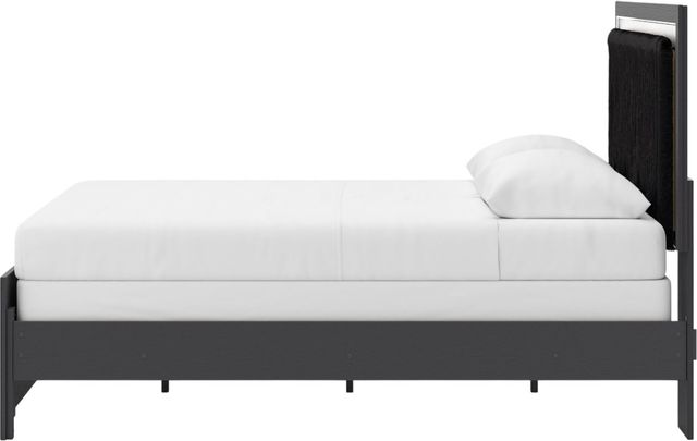 Signature Design by Ashley® Zuraleus 3-Piece Black Queen Upholstered Panel Bedroom Set-5