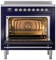 Ilve® Nostalgie II Series 36" Blue Pro Style Induction Range-1
