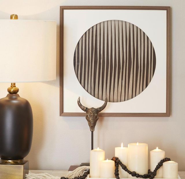 Deco Marche Weaved Shadow Brown Wall Art-2