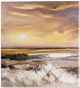 Giftcraft Brown/Dark Yellow/Gray Beach Design Oil Print-0
