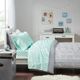 Olliix by Intelligent Design Aqua/Silver Twin Metallic Dot Printed Sheet Set-3
