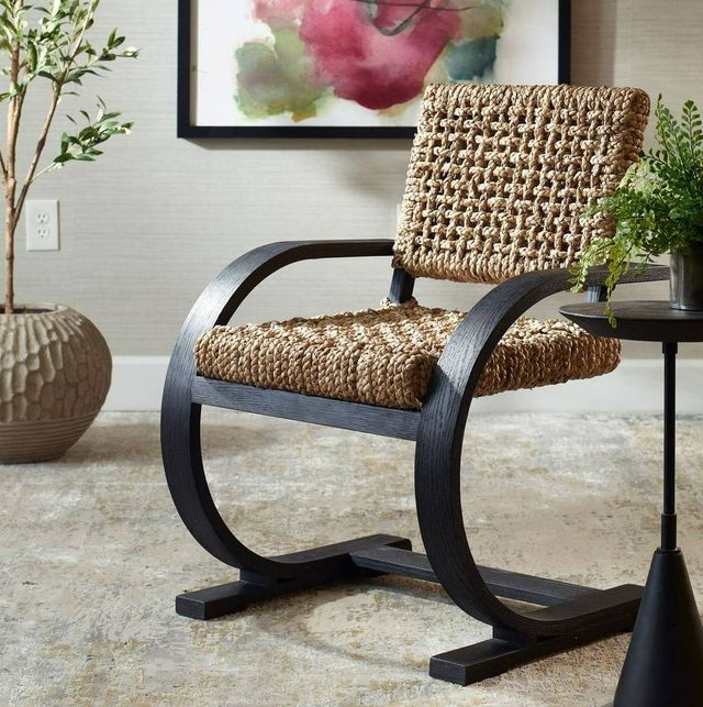 Uttermost® Rehema Black Dining Chair-1