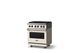 Viking® 5 Series 30" Pure White Pro Style Dual Fuel (NG) Range with Polished Chrome Trim-2