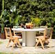 Dovetail Furniture Margit Natural Wooden/Rattan Outdoor Dining Chair-1